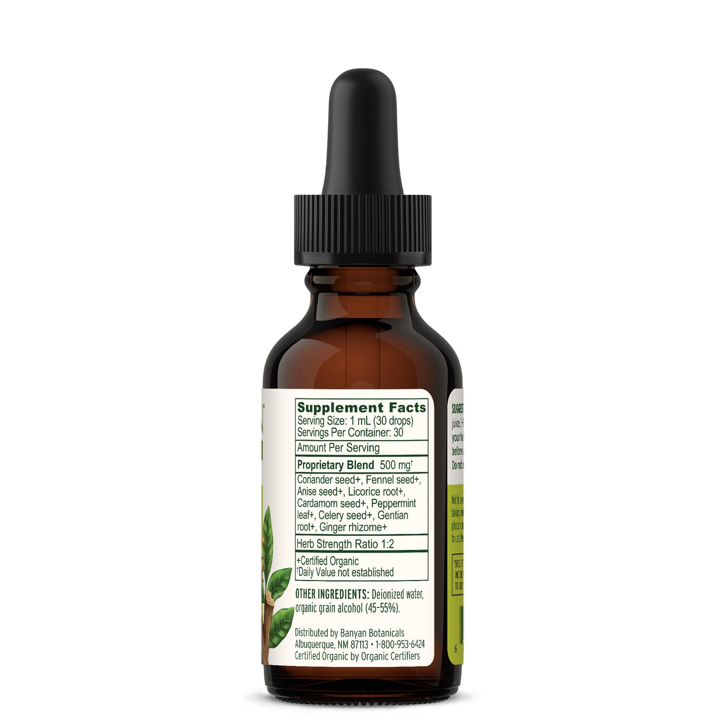 Easy Digest liquid extract Supplement Facts