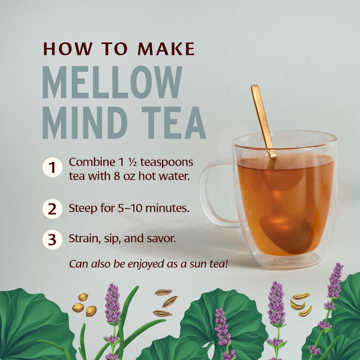 Mellow Mind CCF Tea How to Use