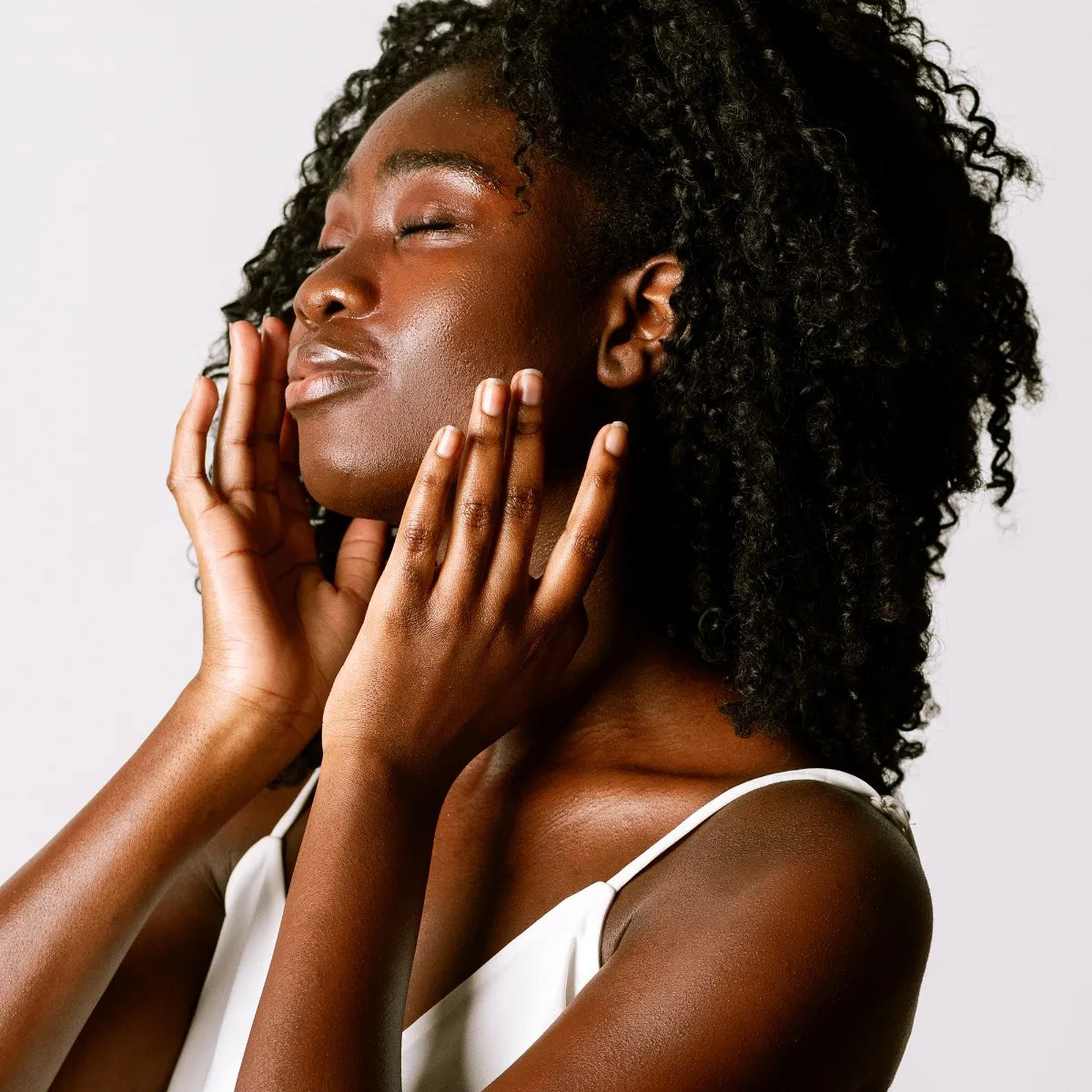 Women with healthy skin