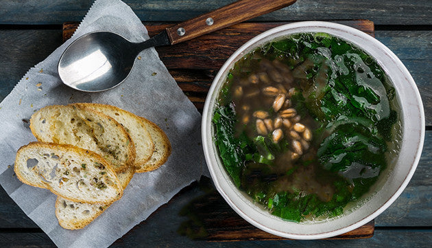This Brothy Farro Kale Soup Recipe Is the Perfect Late Spring Meal