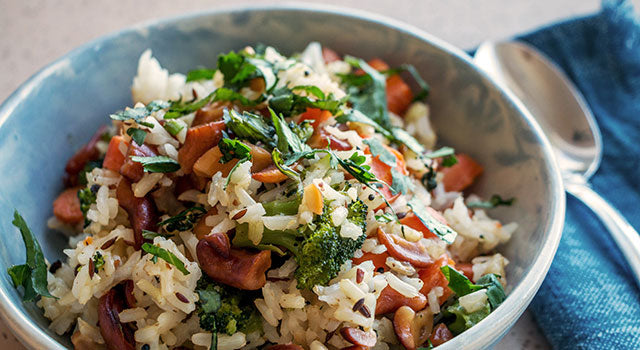 Spiced Double Rice with Cashews Recipe – Banyan Botanicals