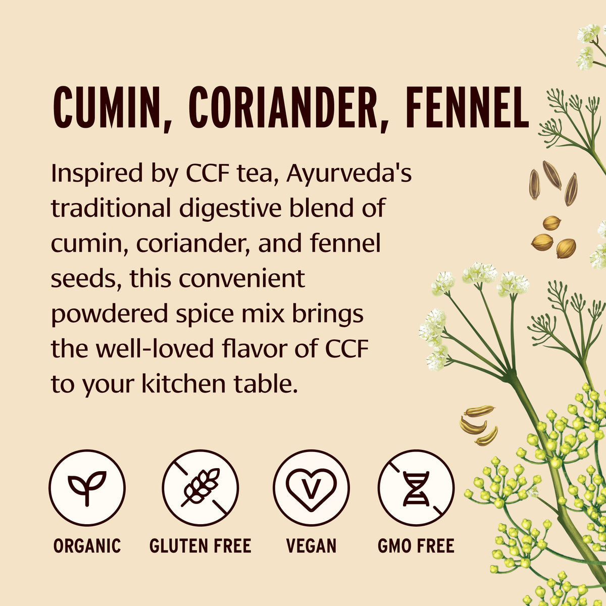 CCF Spice Mix | Organic and Savory Spice Blend – Banyan Botanicals