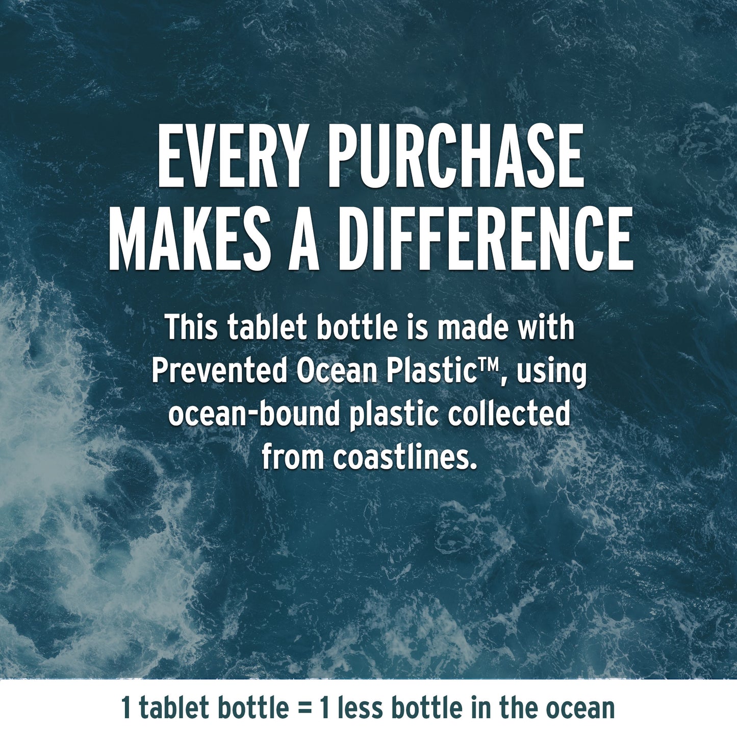 Proudly packaged in Prevented Ocean Plastic™