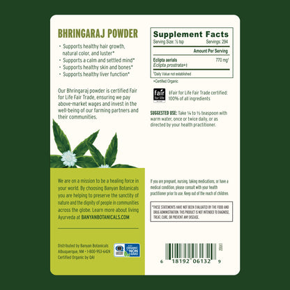 1/2 lb: Supplement Facts