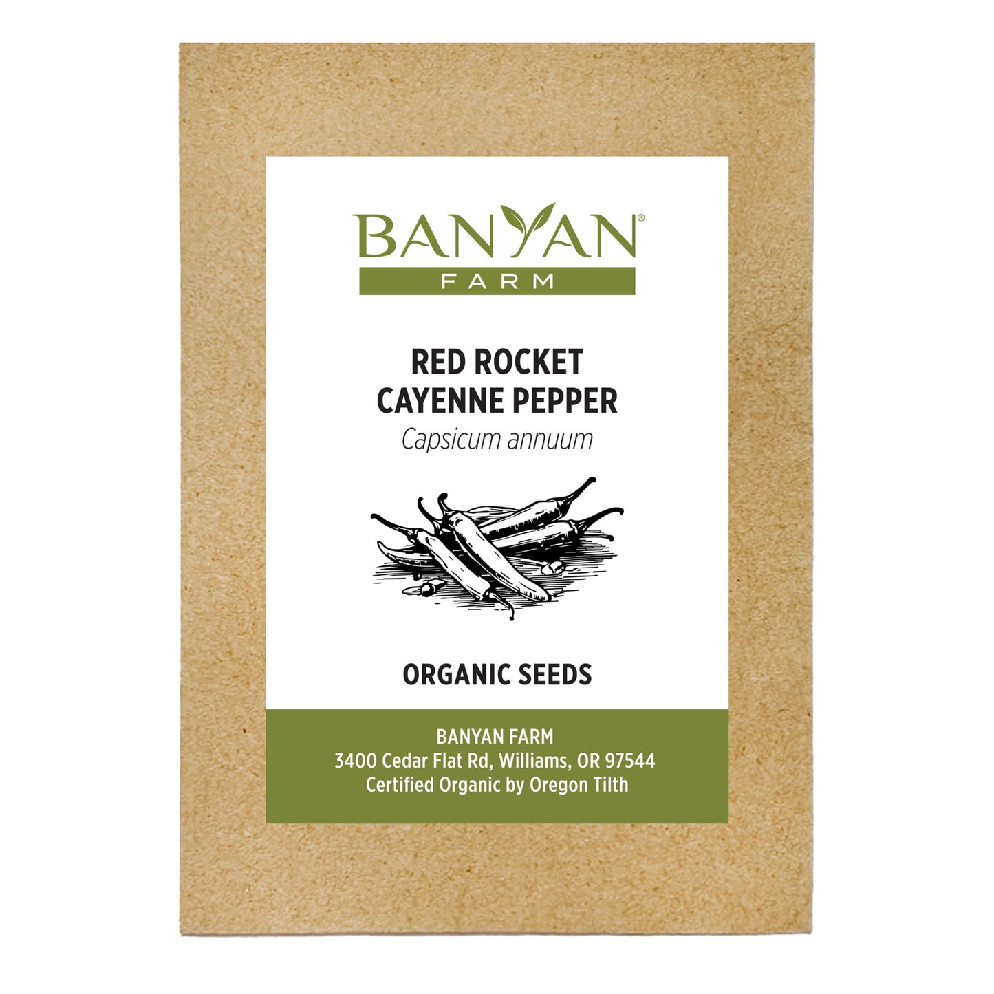 Cayenne Pepper Seed Packet