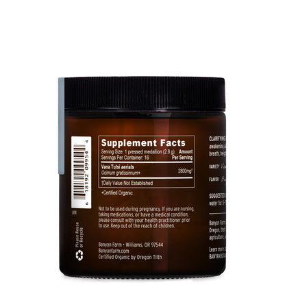 Clarified Ritual Tulsi Supplement Facts