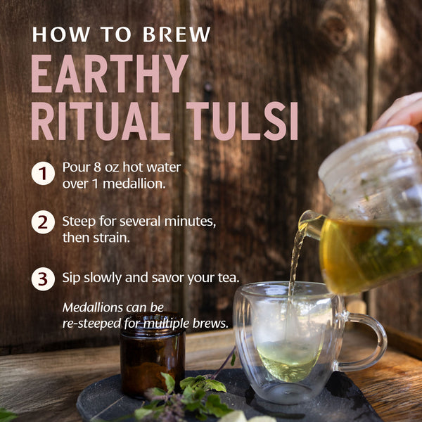 Earthy Ritual Tulsi Tea (Rama Tulsi) | Organic Ceremonial Tea – Banyan ...