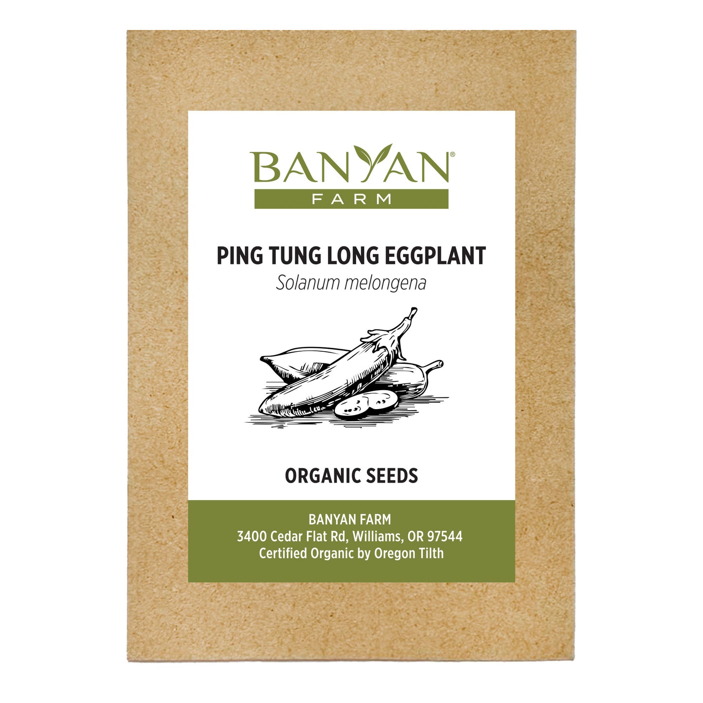 Eggplant Seed Packet