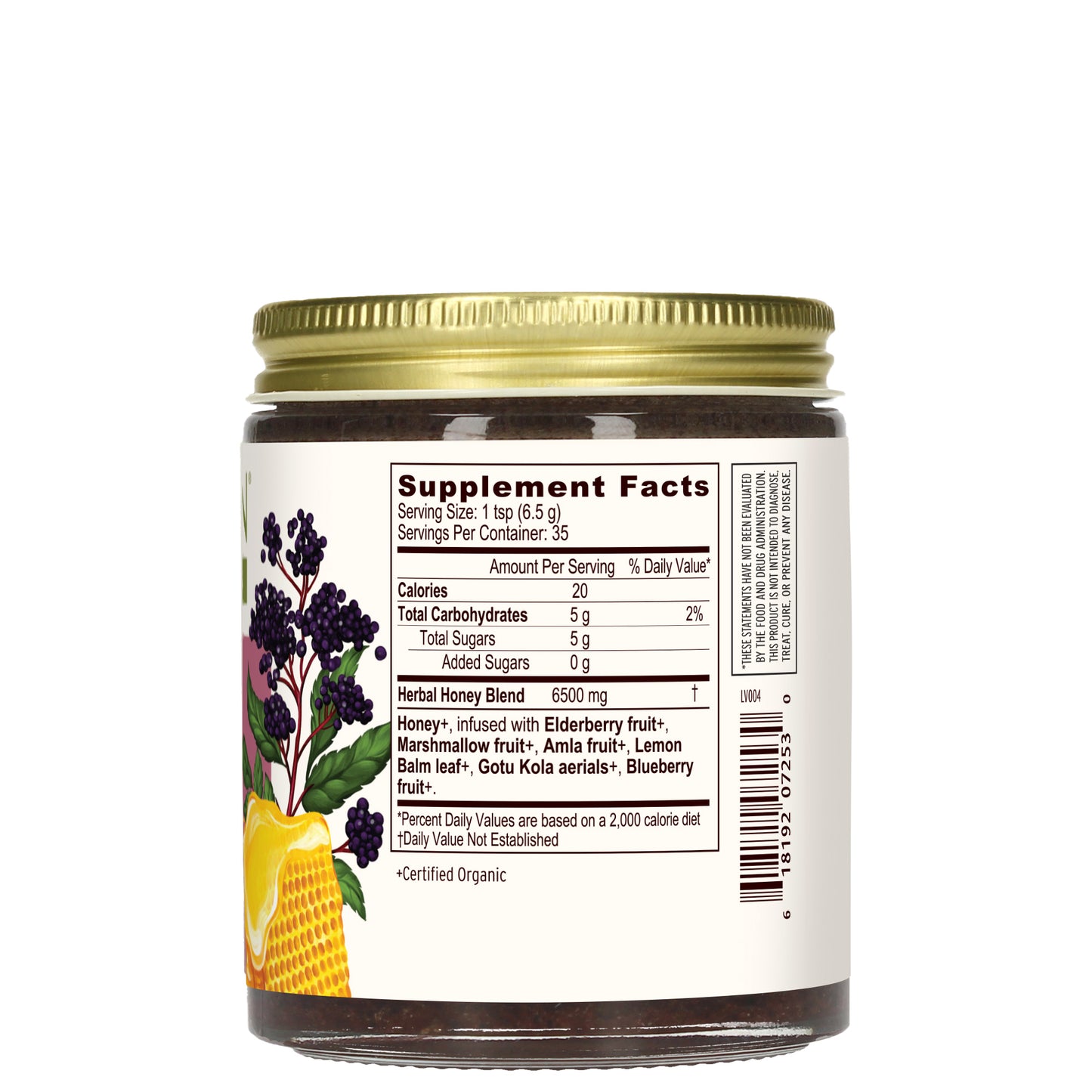 Elderberry Honey supplement facts
