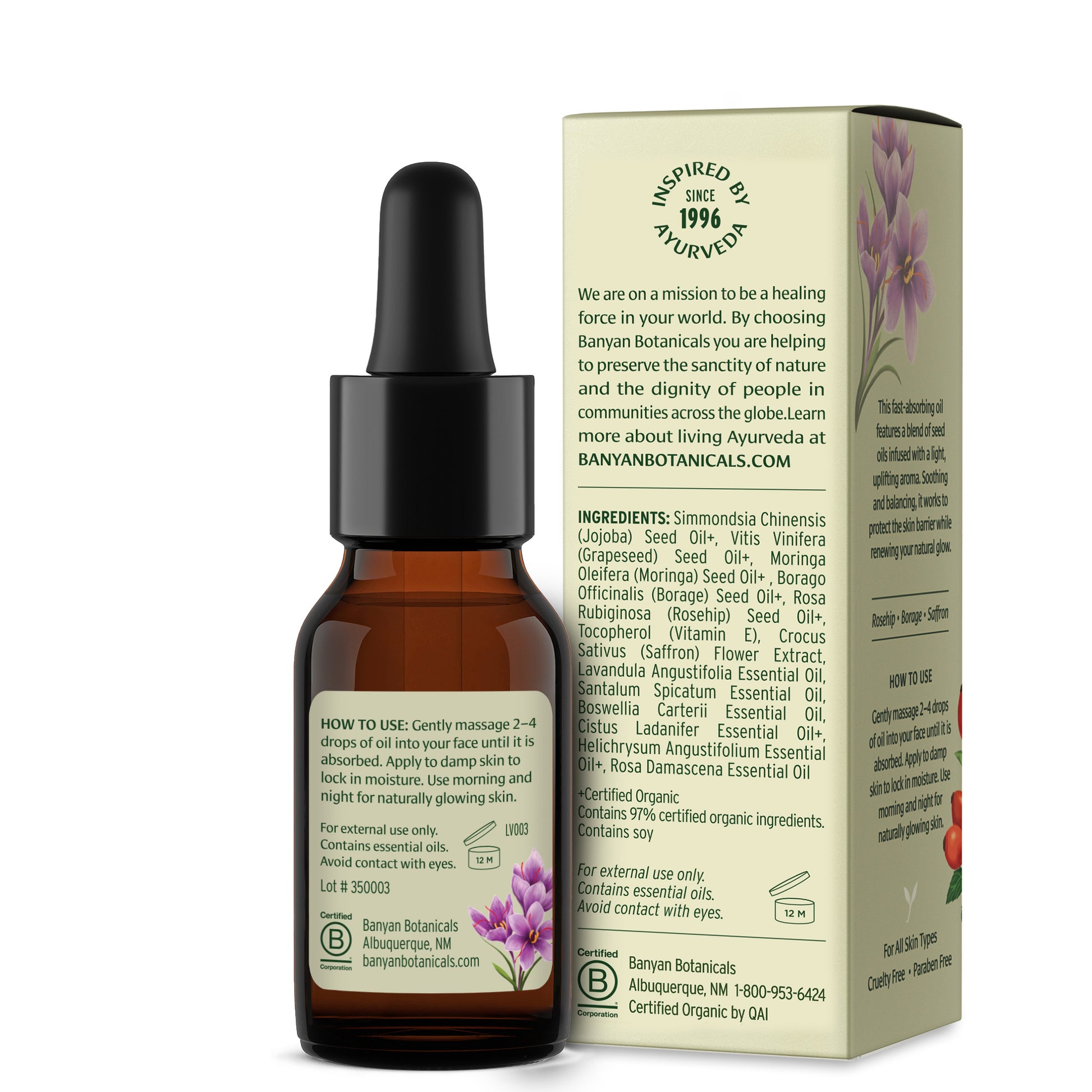 Face oil how to use and ingredients