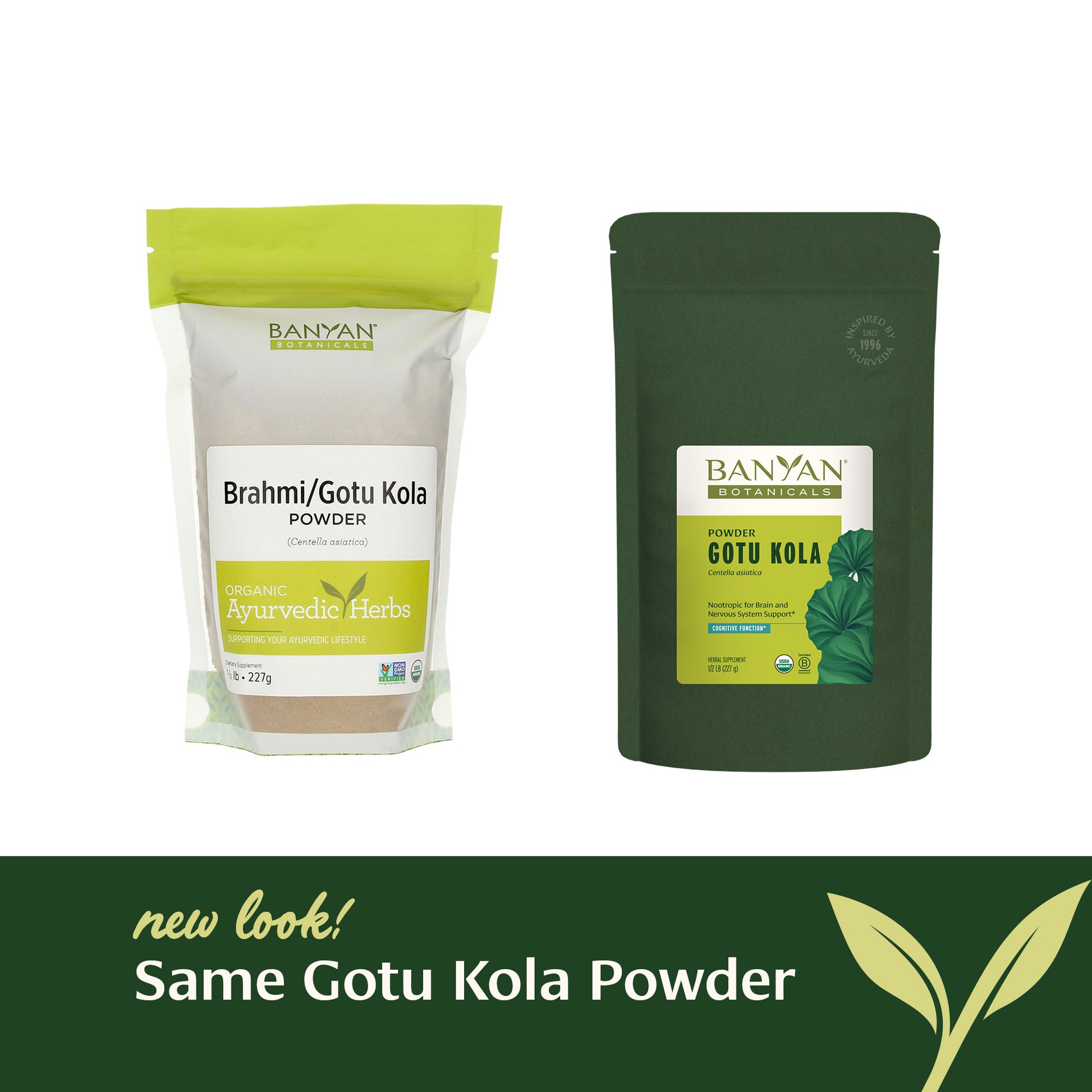 1/2 lb: New look, same Gotu Kola powder
