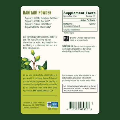 1/2 lb: Supplement Facts