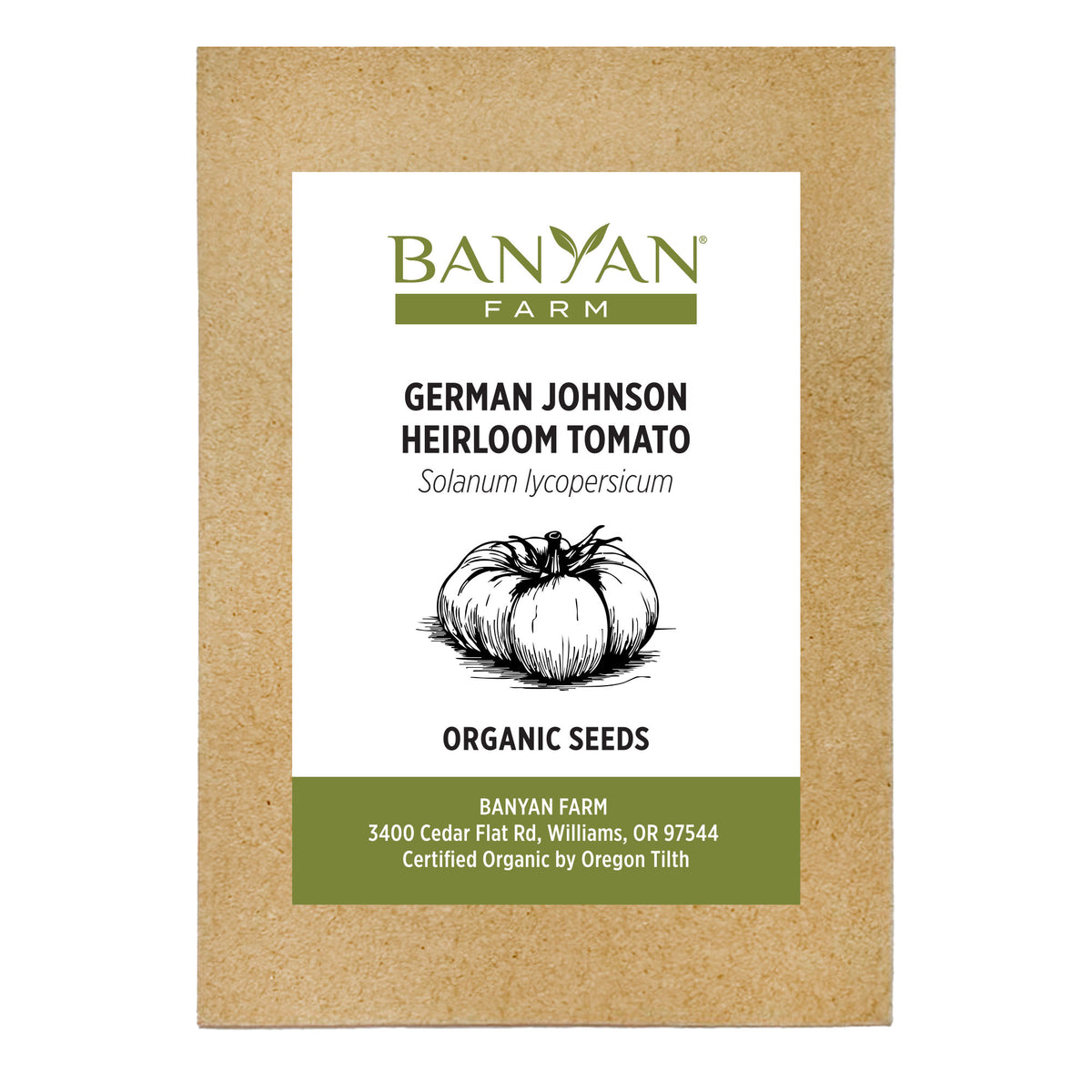 Organic Heirloom Tomato Seeds | German Johnson Tomatoes – Banyan Botanicals