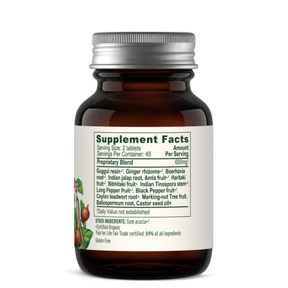 Punarnavadi Guggulu Tablets - Supplement Facts