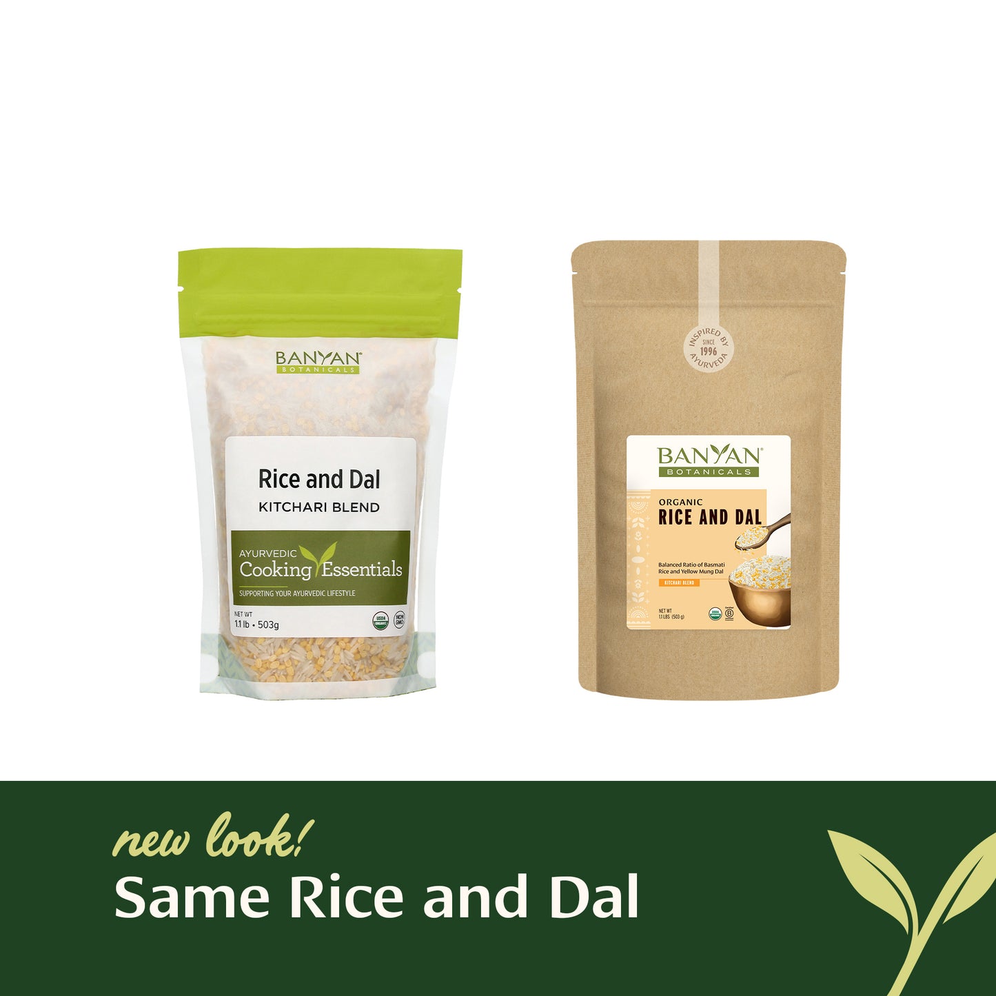 New look, Same Rice and Dal! 