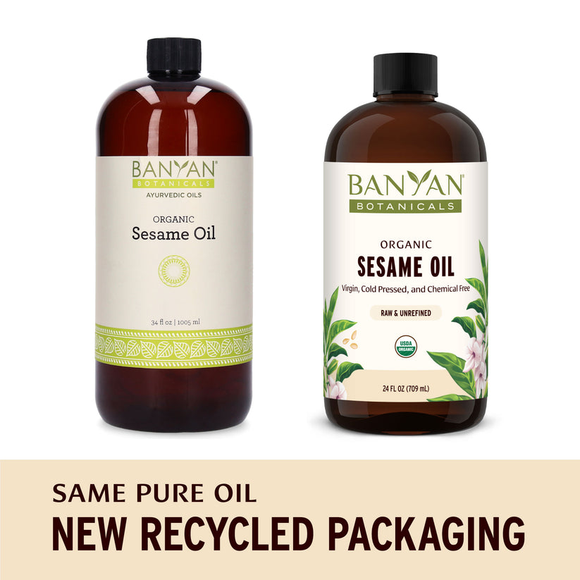 Sesame Oil for Hair, Skin and Massage Organic Sesame Oil Banyan
