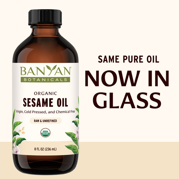 Sesame Oil for Hair, Skin and Massage Organic Sesame Oil Banyan