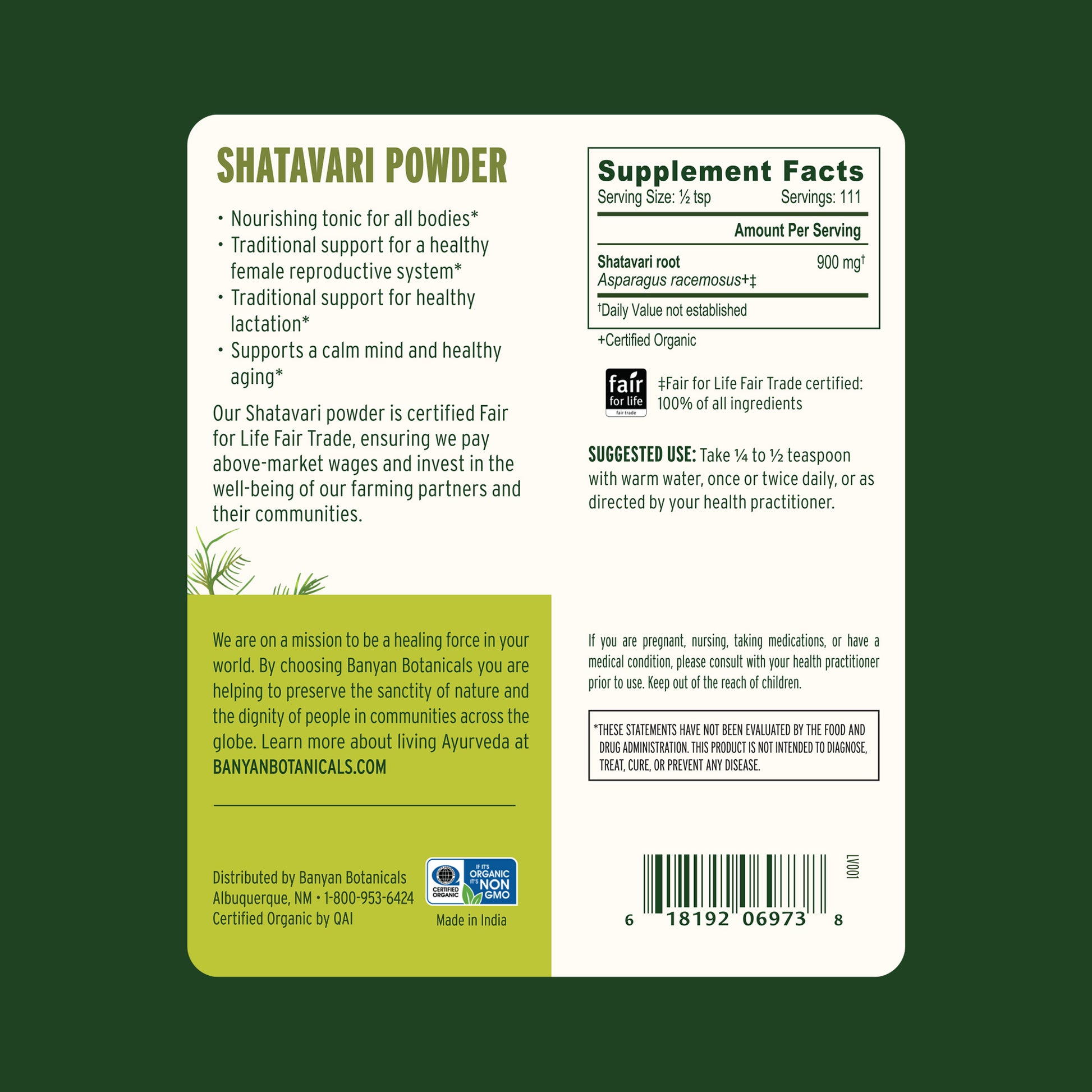 3.5 oz: Supplement Facts