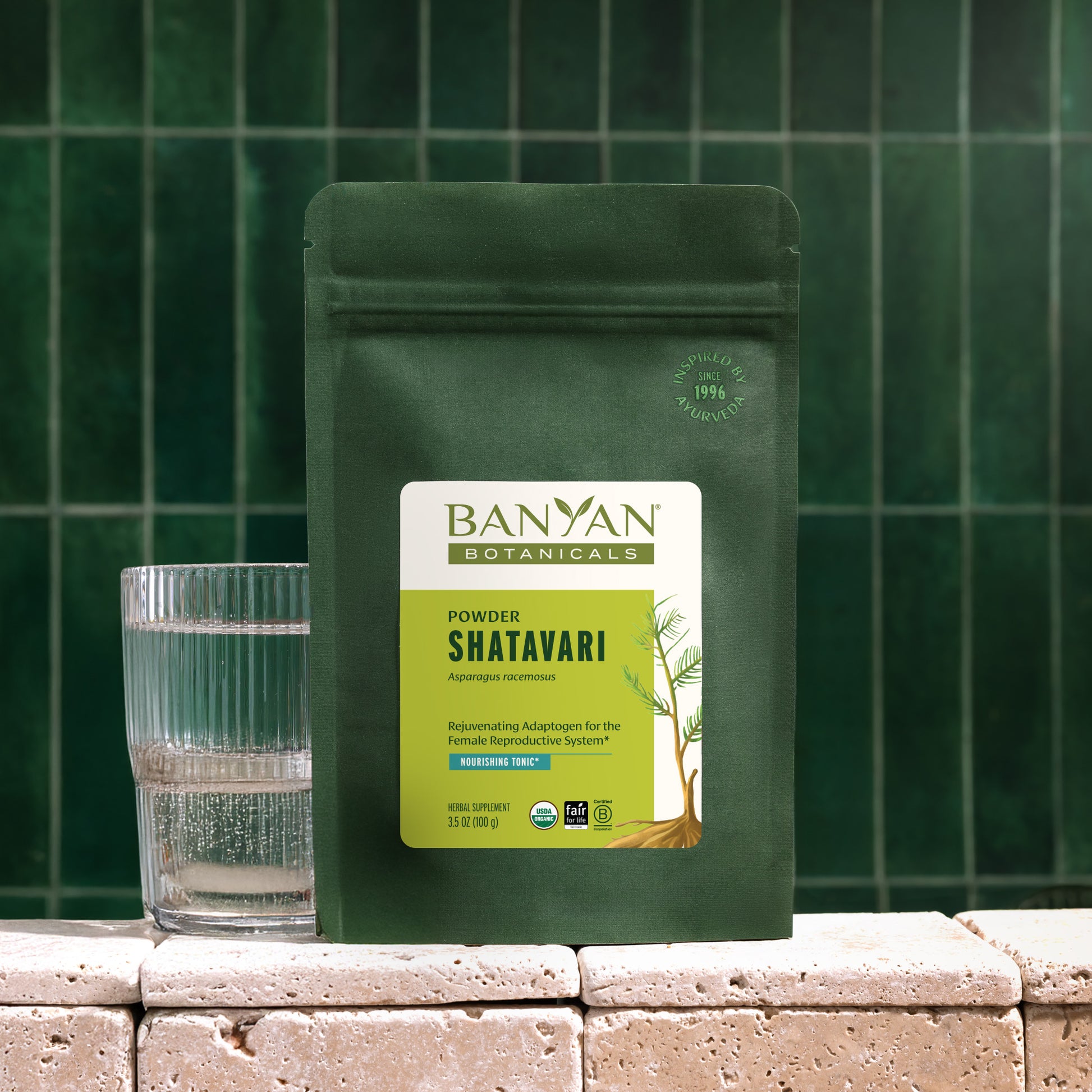 3.5 oz:  Shatavari powder with water