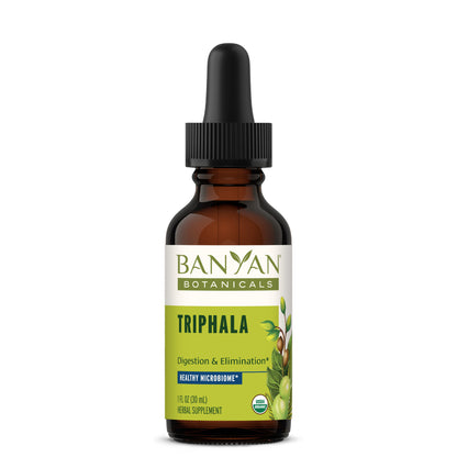 Triphala Liquid Extract Front Bottle Label