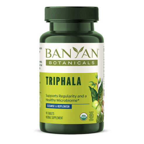 Triphala Tablets - digestion, elimination and healthy gut microbiome