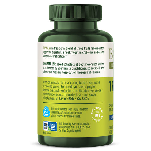 Triphala Tablets - digestion, elimination and healthy gut microbiome