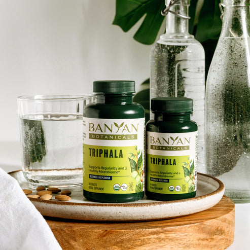 Triphala Tablets - digestion, elimination and healthy gut microbiome