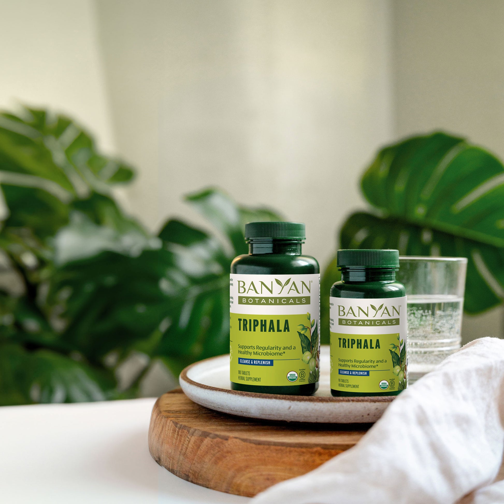 Triphala tablet bottles