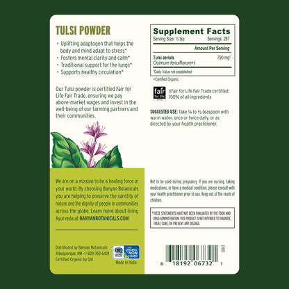Tulsi Powder | Organic Holy Basil Powder