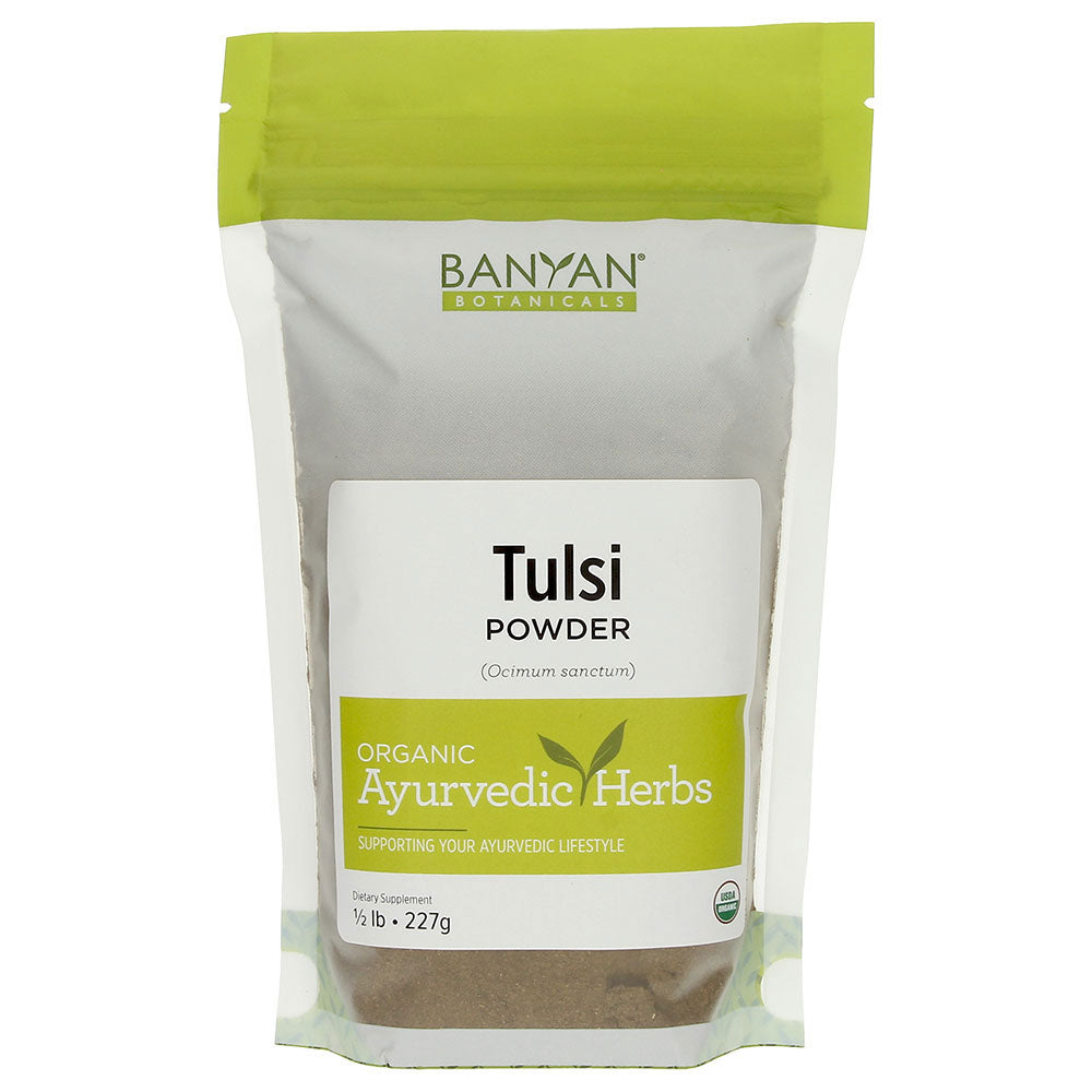Tulsi Powder | Organic Holy Basil Powder - Ocimum Sanctum – Banyan ...
