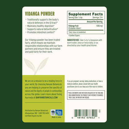 1/2 lb: Supplement Facts