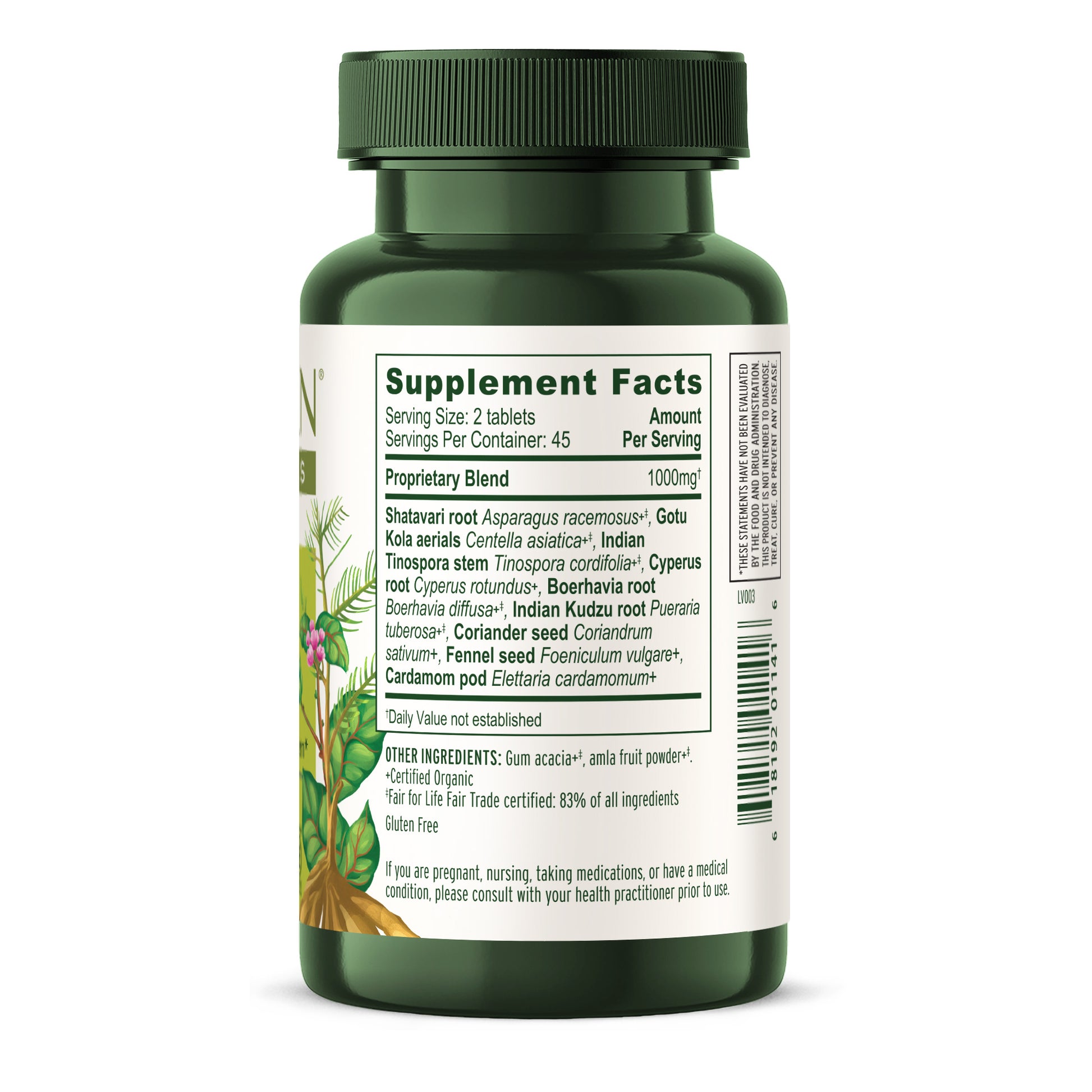 womens support tablet supplement facts