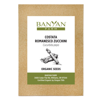 Zucchini Seed Packet
