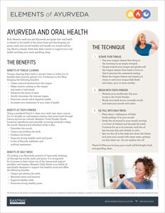 Elements of Ayurveda Oral Health Guide
